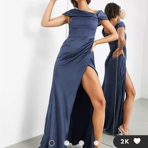 ASOS off the shoulder Bardot dress